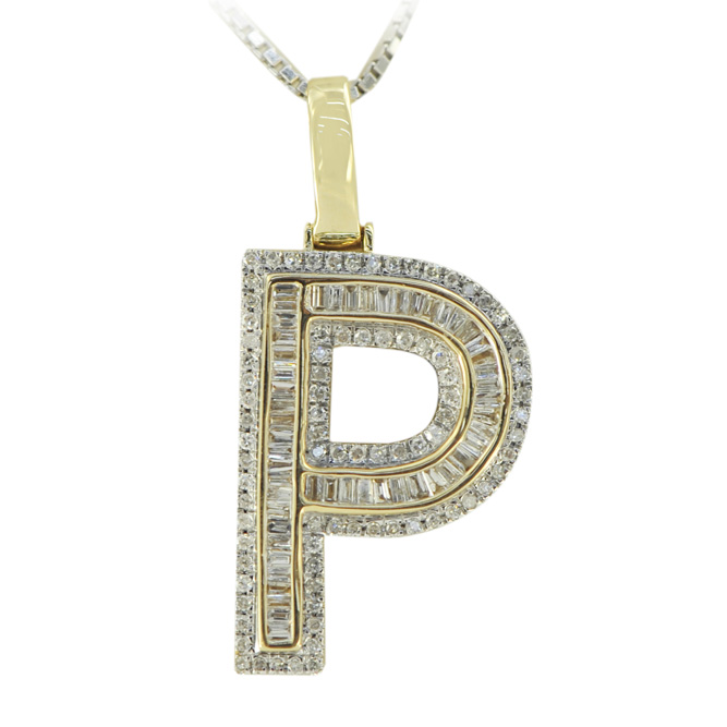 1JDP13189 - Diamond Letter P Pendant